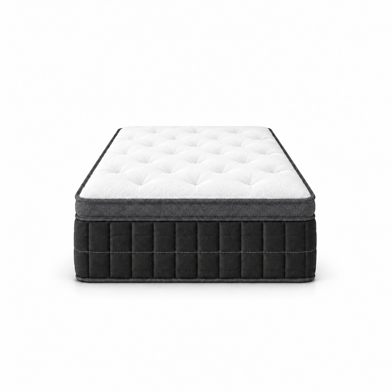 Matelas double roulé hybride semi ferme - 12"