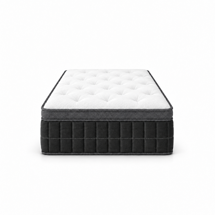 Matelas double roulé hybride semi ferme - 12"