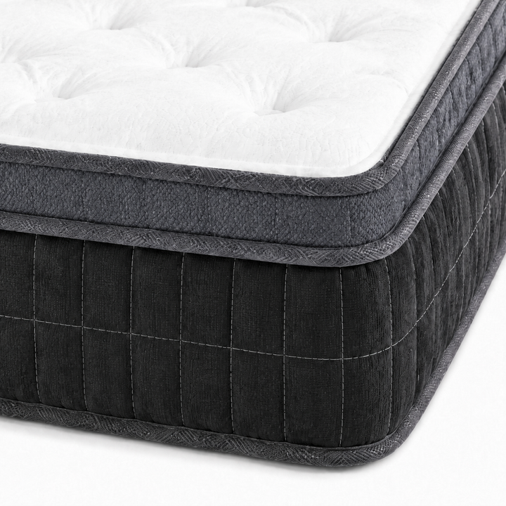 Matelas king roulé hybride semi ferme - 12"
